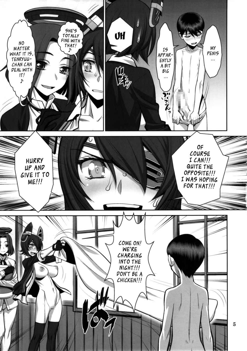 Hentai Manga Comic-ONTFK - My Name is Tenryuu! Fufufu... You Scared?-Read-4